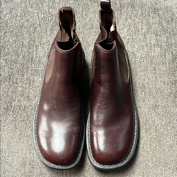 Born Mens M6714 Leather Chelsea Ankle Boots Brown Slip On Size 11M CQJ14 Amazon.com | MJNY Mens Casual Comfortable Genuine Leather  main image 3